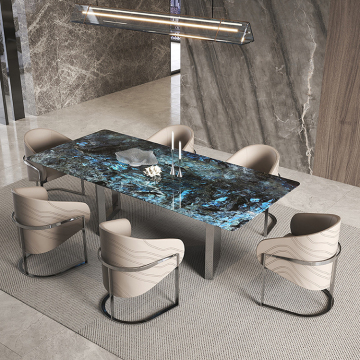 Italian marble rectangular shape dining table