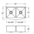 mangkuk ocah 304 wastafel dapur celemek stainless steel stainless steel