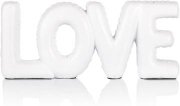 White Love Letters Large Love Resin Sculpture