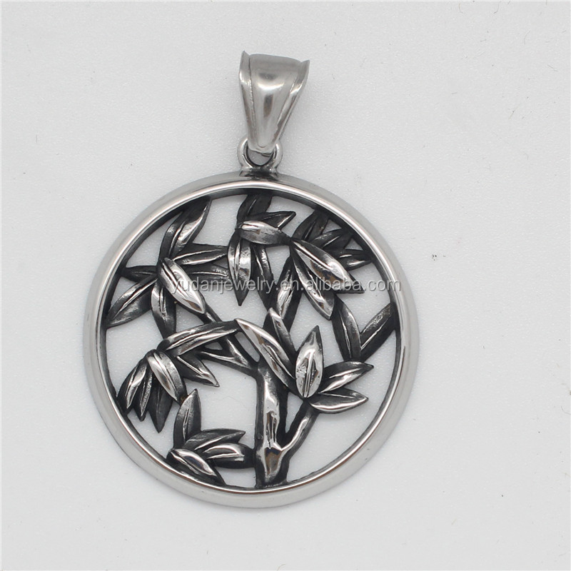 Yudan Custom Stainless Steel Palm Tree Pendant