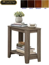 Wooden Reclaimed-Look Wedge Modern Narrow Side Table