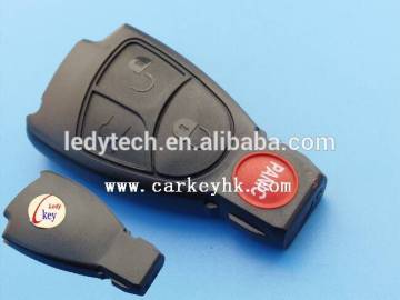 High Quality key for mercedes benz with 3+1 button smart remote key shell blank