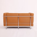 Sofa Kulit Coklat Le Corbusier LC2 2