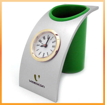 Good Quality Plastic Pen Holder Clock