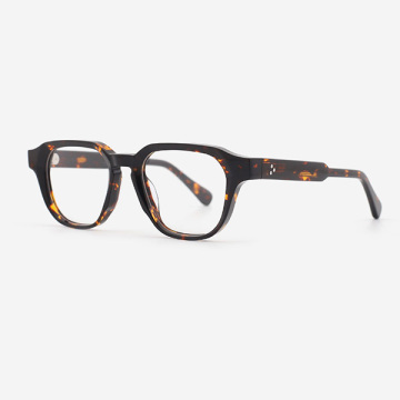 Polygon thick and powerful Acetate Unisex Optical Frames 23A3097