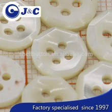 polygon white color trocas shell button