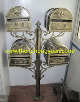 factory selling cast iron aluminum mailbox, metal mailbox