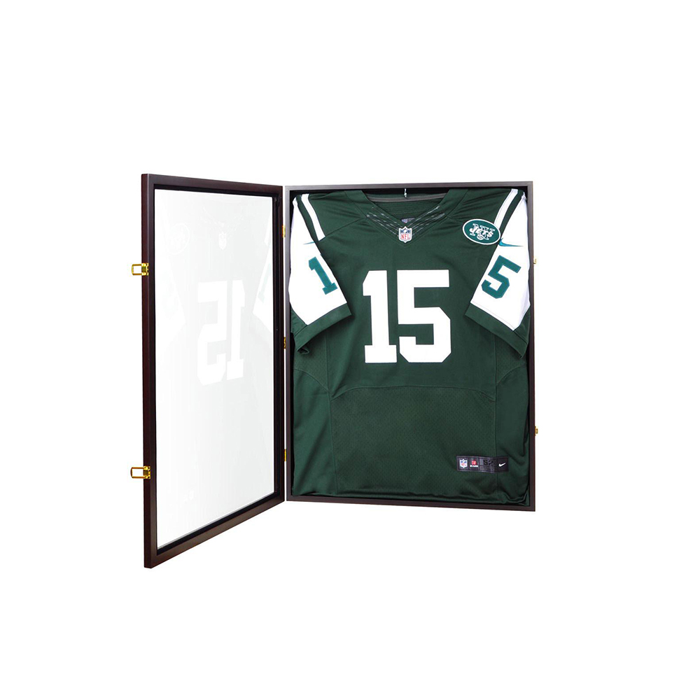 Hot Sale Hockey Baseball Jersey Shadow Box Display Case 3D Solid Wood Custom Photo Frame