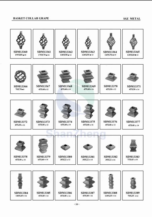 Cast Iron Collars Cast Steel Collar for Wrought iron Stair Baluster or Balcony Railing Connect fittings