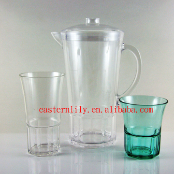 2400ml BPA free Plastic AS Acrylic restaurant lemon juice Water pitcher
