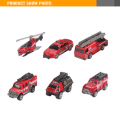 Bambino Diecast rosso fuoco Mini camion giocattolo