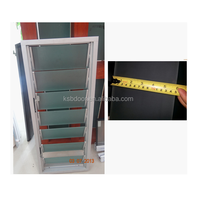 China hot sale bathroom used aluminium louver windows factory cheap price of glass louver