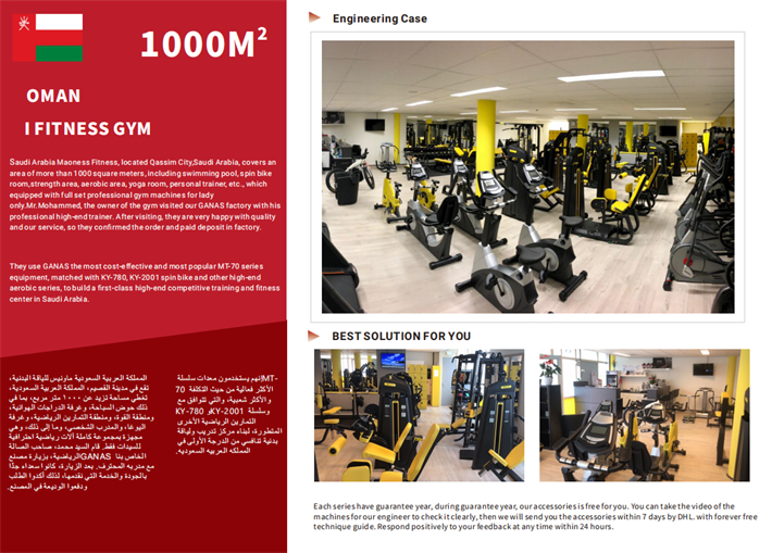 1000sqm commercial gym in Oman