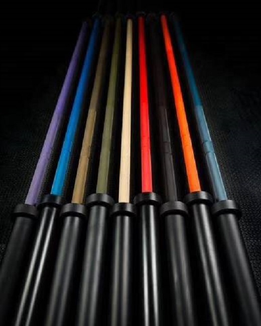 Multicolor gym barbell bar set