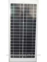 20W Mono silicon solar panel for camping and travelling