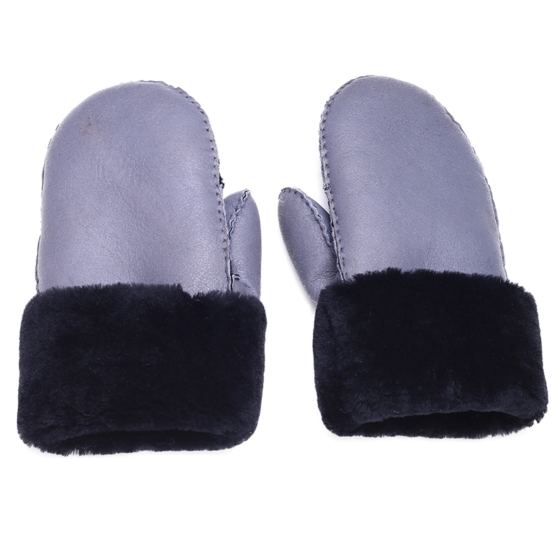 New Men′ S 100% Real Wool Sheepskin Warm Winter Gloves