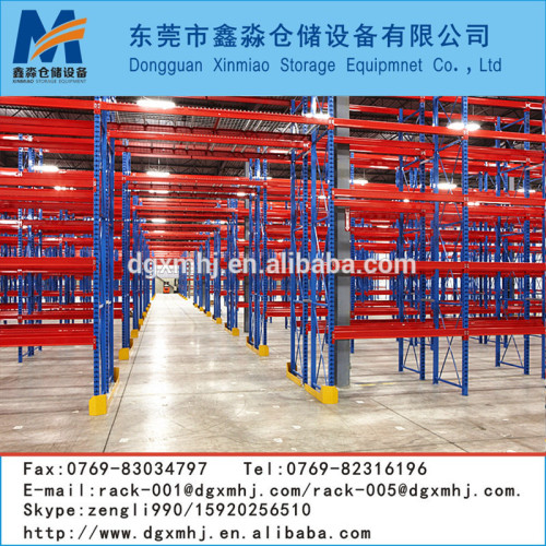 Selective freely adjustable warehouse shelves system