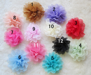 Chiffon Flower Head Flower Corsage Accessories