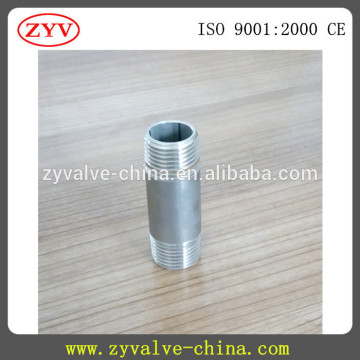 China stainless bspt threaded barrel nipples