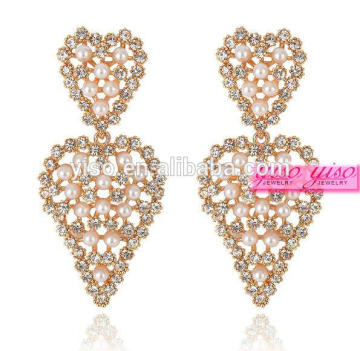 valuable funky brides crystal cheap necklace and earring sets