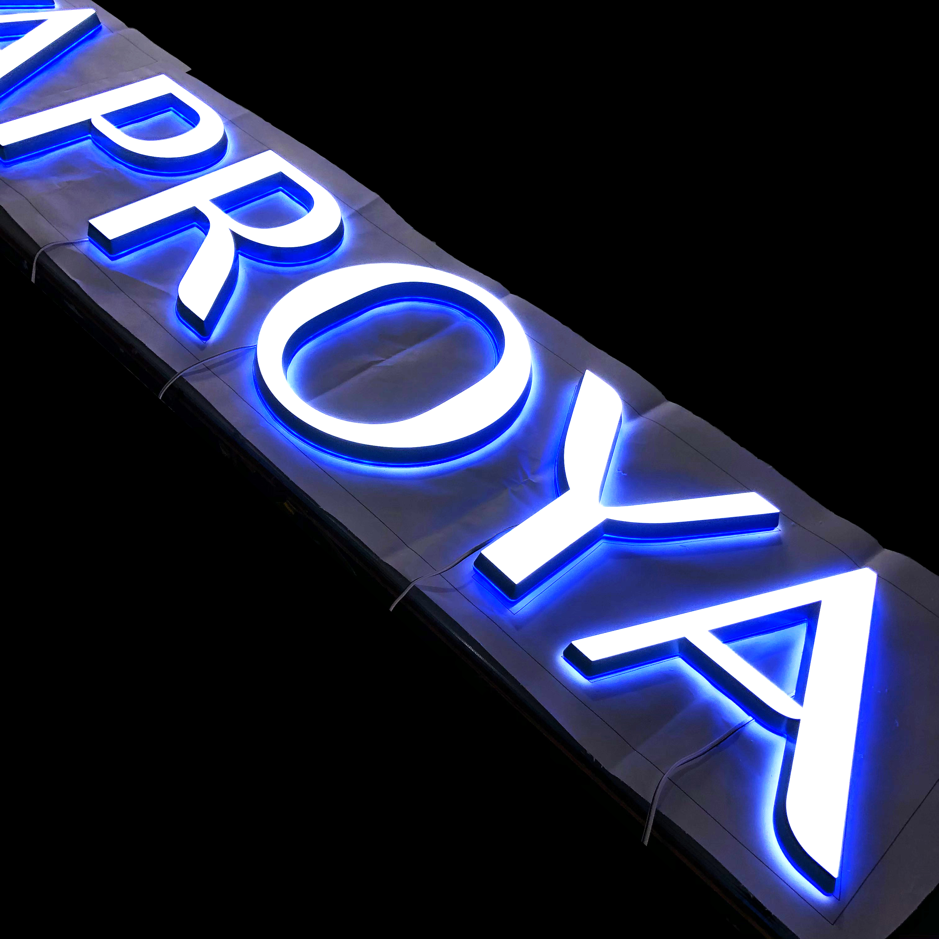 Acrylic Custom led 3d letters sign out door design letters for store restaurant business logo