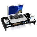 Bamboo Laptop Monitor Stand Riser para el hogar y la oficina Black Computer Desk