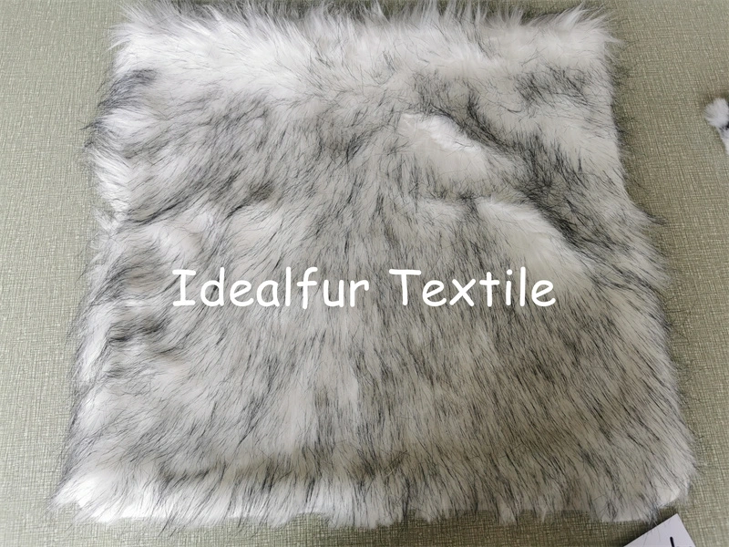 Jacquard Color Long Pile Fur Cushion Cover