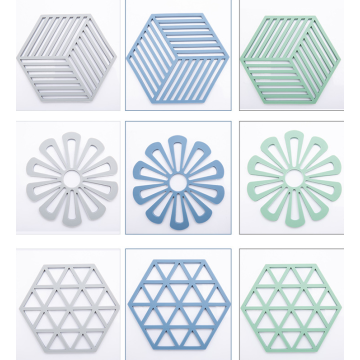 Wholesale European Style Flower Silicone Trivet Mats