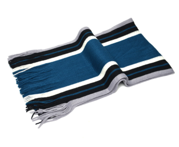 Vertical Stripes Men Acrylic Knitting Scarf