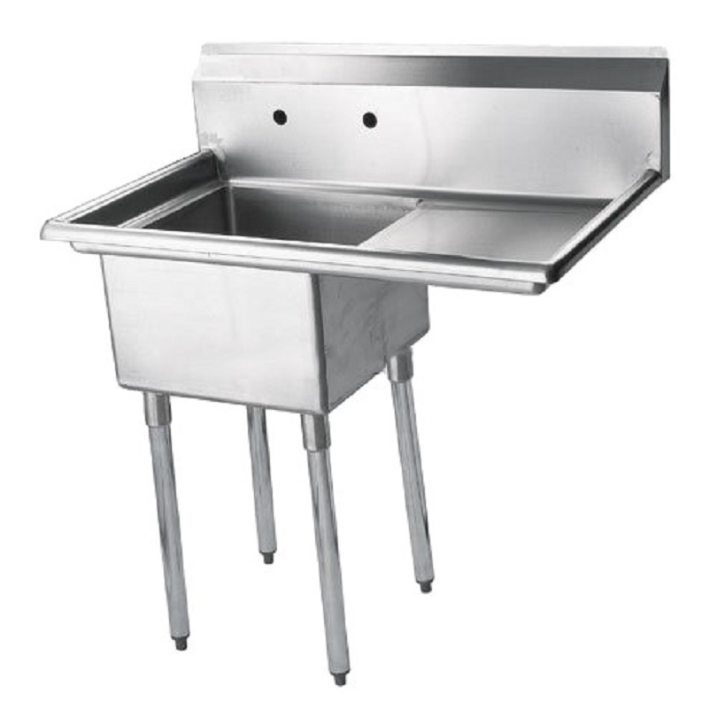 Bacia de compartimento de tigela única com o Drainboard