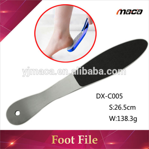 Popular 2017 professional stainless steel pedicure foot file callus remover best pedicure tool for removing hard cracked skin