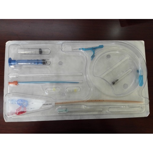 Disposable anti-microbial hemodialysis catheter set