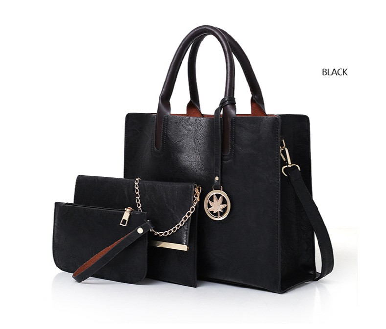 European and American Style Trendy Handbags 2021 New Son-mother Bag PU Big Bag Multi-piece Big Bag