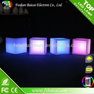 LED glowing Cube Pot LED mini Cube Led Bar Furniture