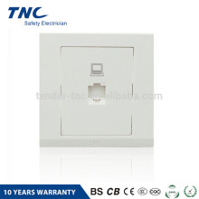 Matt White Series RJ45 Internet Computer Socket