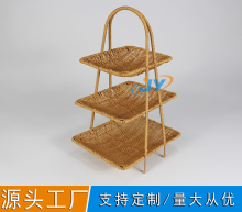 three-layer display shelf PP basket