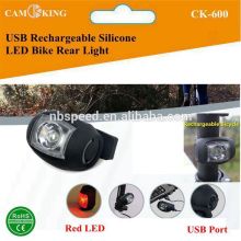 Silicone Bike light Rear Light usb rechargeable bike light
