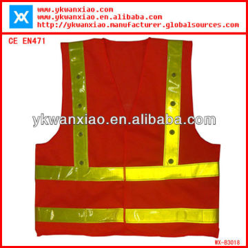 polyester LED jacket with 16 led lights,safety LED jacket with 120gsm / good tape ,reflective led jacket