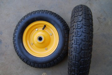 Rubber Wagon Wheels/Pneumatic Rubber Wheels/Rubber Dolly Wheels 350-4