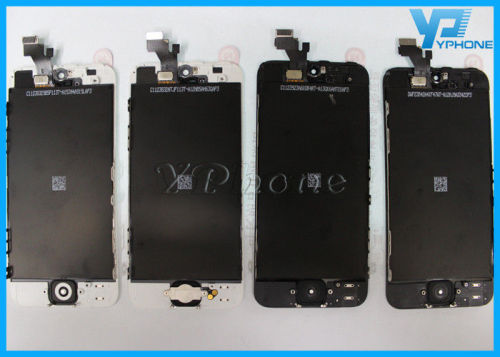 Black 4 Inch Iphone 5 Lcd Screen Glass Digitizer With Capacitive Screen