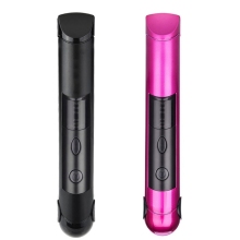 Black color rechargeable hair flat iron