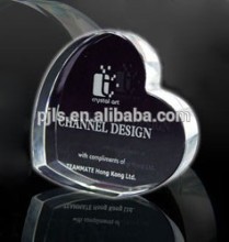 Gift paperweight crystal heart