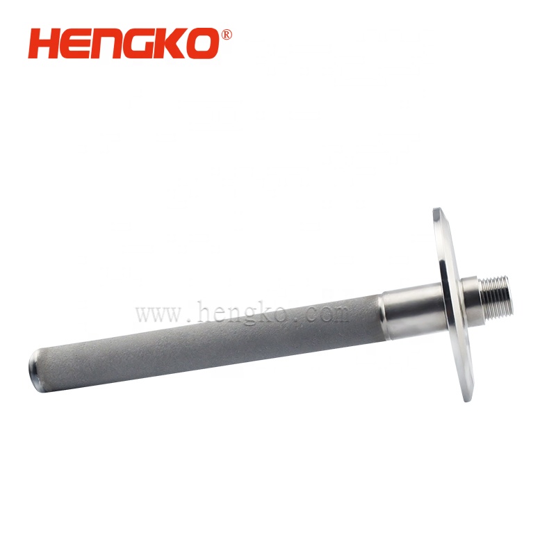 Tri-clamp 3/8" NPT male sintered stainless steel 316L beer brewing carbonation stone