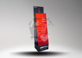 Six Racks Paper Flooring Display , Cardboard Display Stand