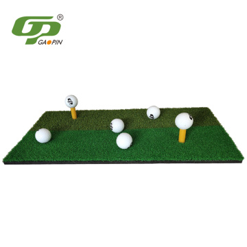 Dual Turf Golf Chipping Matte mit Gummihalter