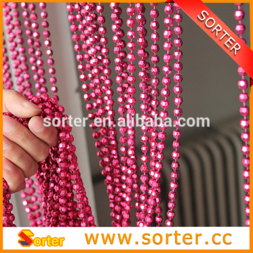 beaded door curtain pink decor