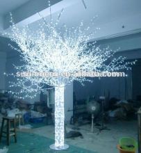 2016 Snow White fiber optic christmas tree lighting for Outdoor Decoration
