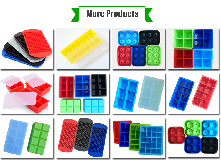 Flexible Silicone Ice Cube Tray with Spill-Resistant Removable Lid