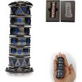7-in-1 Dice Tower, Roulette Dice Spinner for DND Dice Set, Dragon Metallic D&D Dice with Gift Case for DND Game