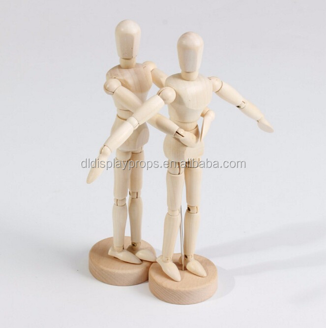 2019 Wooden human Manikin for display tools various posture adjustable wooden mannequin wooden doll ghost